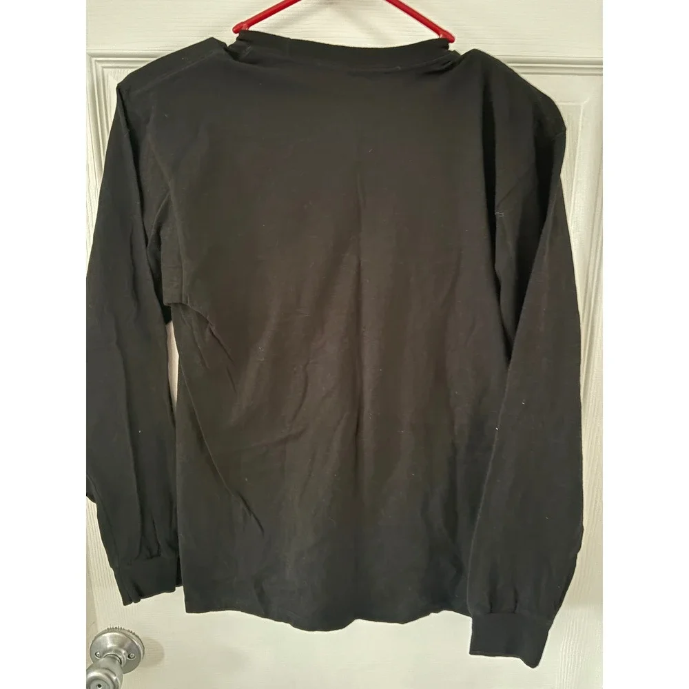 Vans Off‎ The Wall Graphic Long Sleeve T-Shirt Black Mens Small Classic Fit Logo